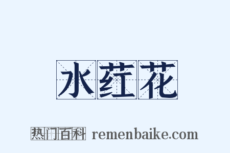 水荭花是什么意思的图片